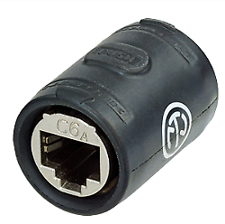 Accesorios EtherCON Neutrik NE8FFX6-W - Acoplador de alimentación EtherCON CAT6A f...-